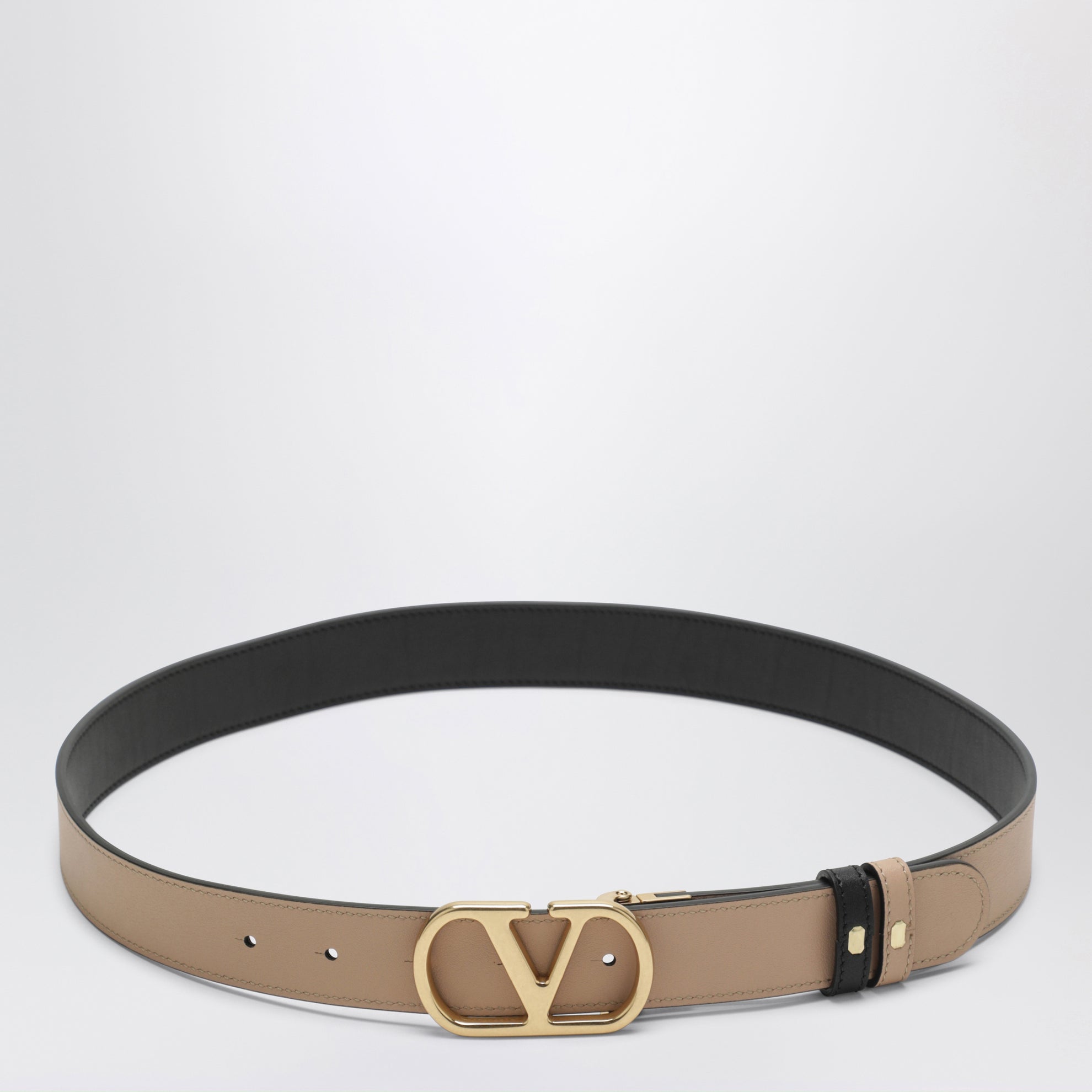 Wendegürtel VLogo Signature in Schwarz/Rosa