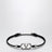 Bracciale VLogo Signature nero con cordino