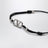Bracciale VLogo Signature nero con cordino