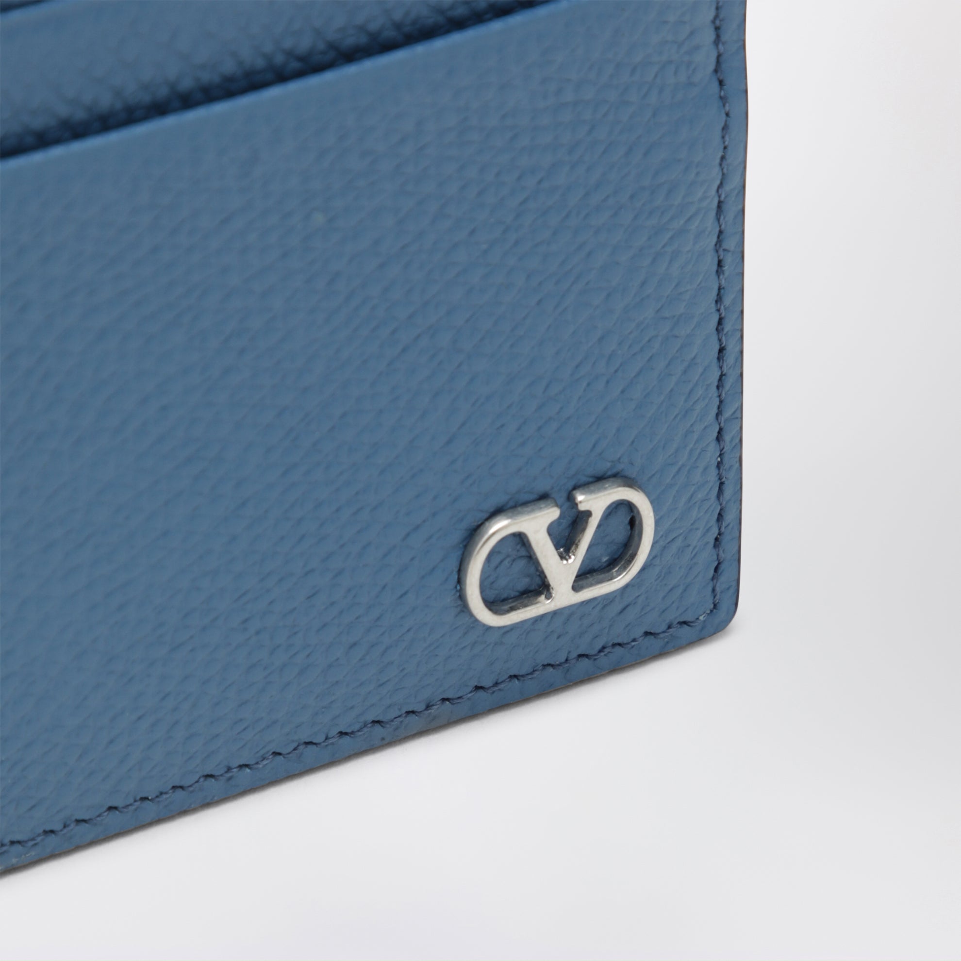 Portacarte ultramarine in pelle