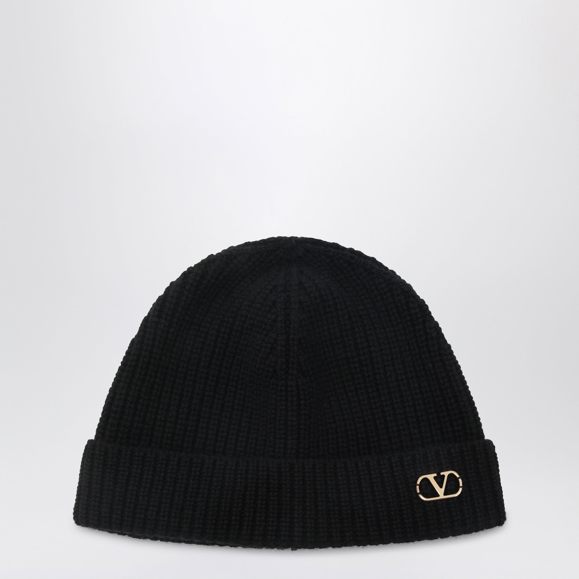 Berretto Vlogo Signature nero in cashmere