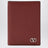 Porte-cartes Vlogo rouge foncé en cuir grainé