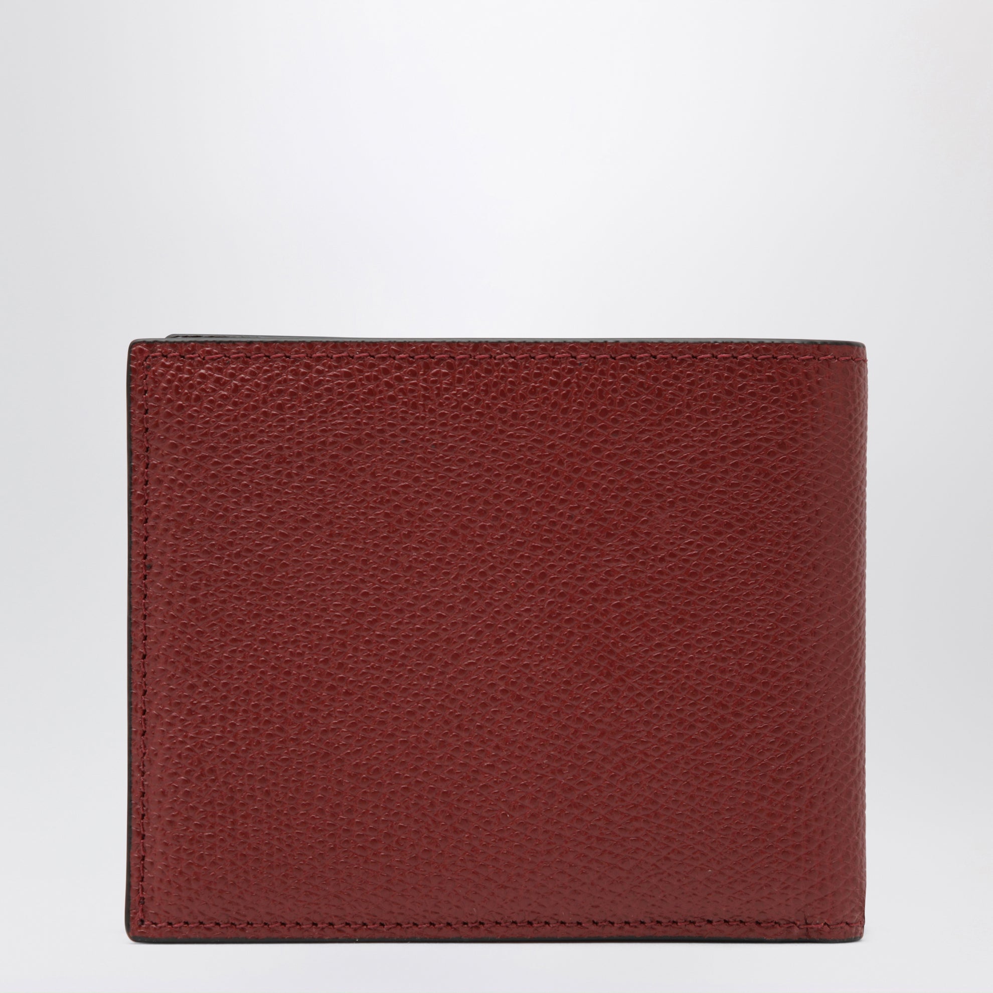 Dark red Vlogo Signature bi-fold wallet