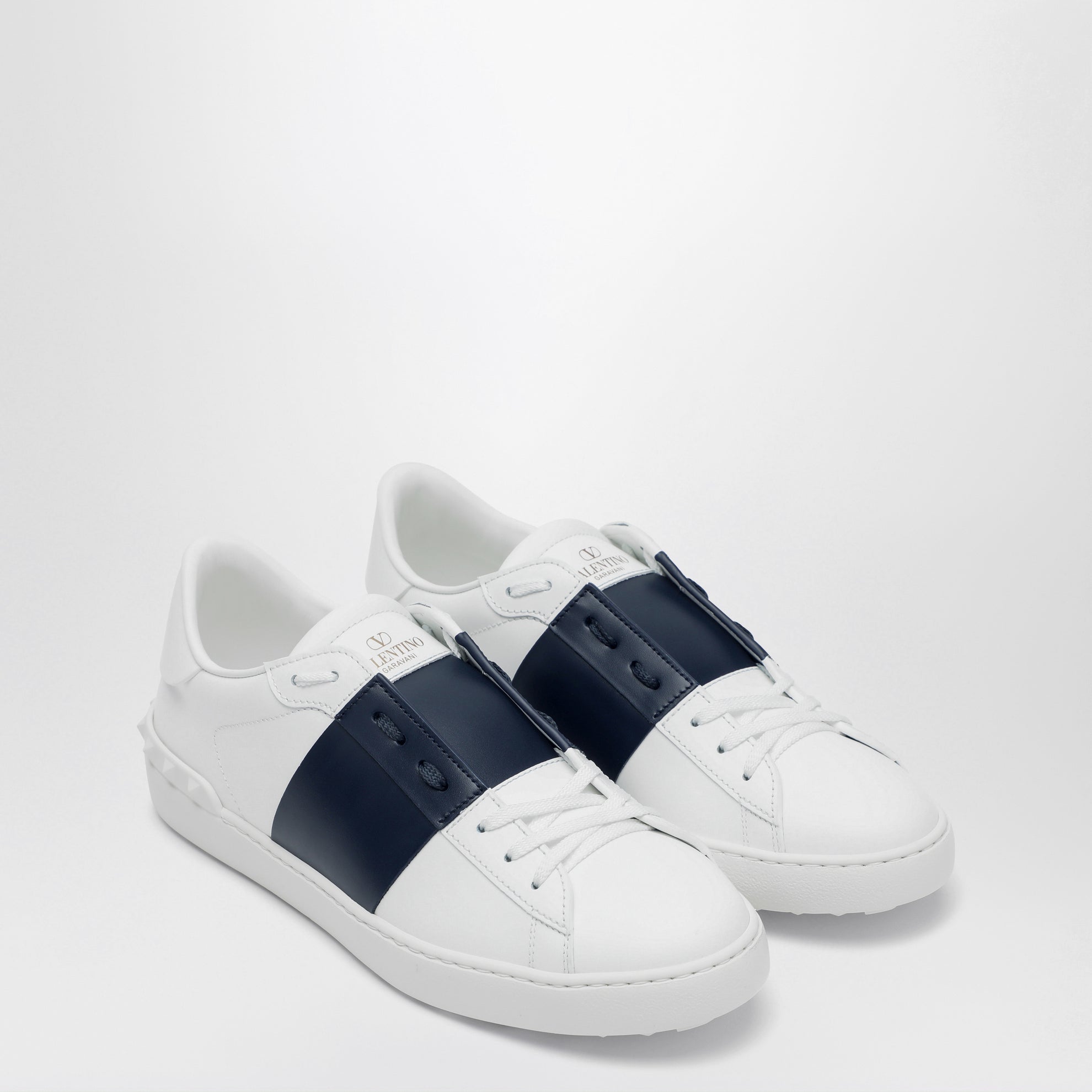 Sneakers Open blanches/bleu marine