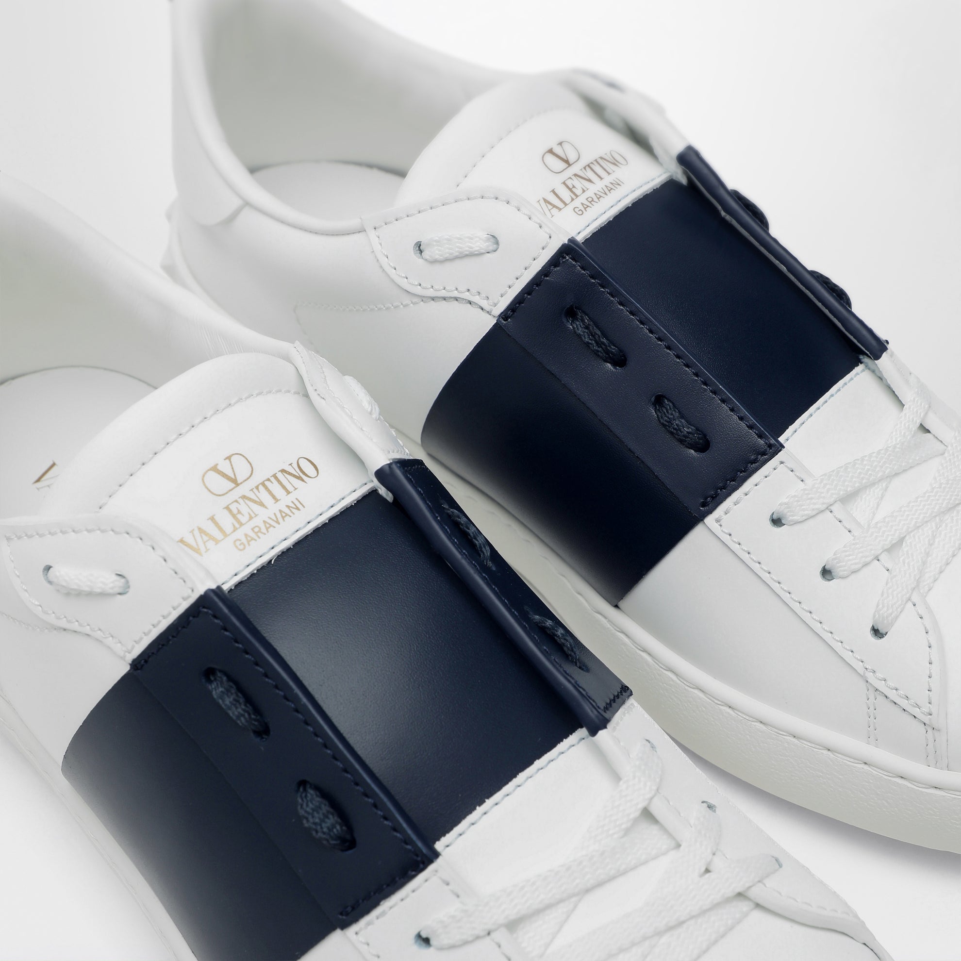 Sneakers Open blanches/bleu marine