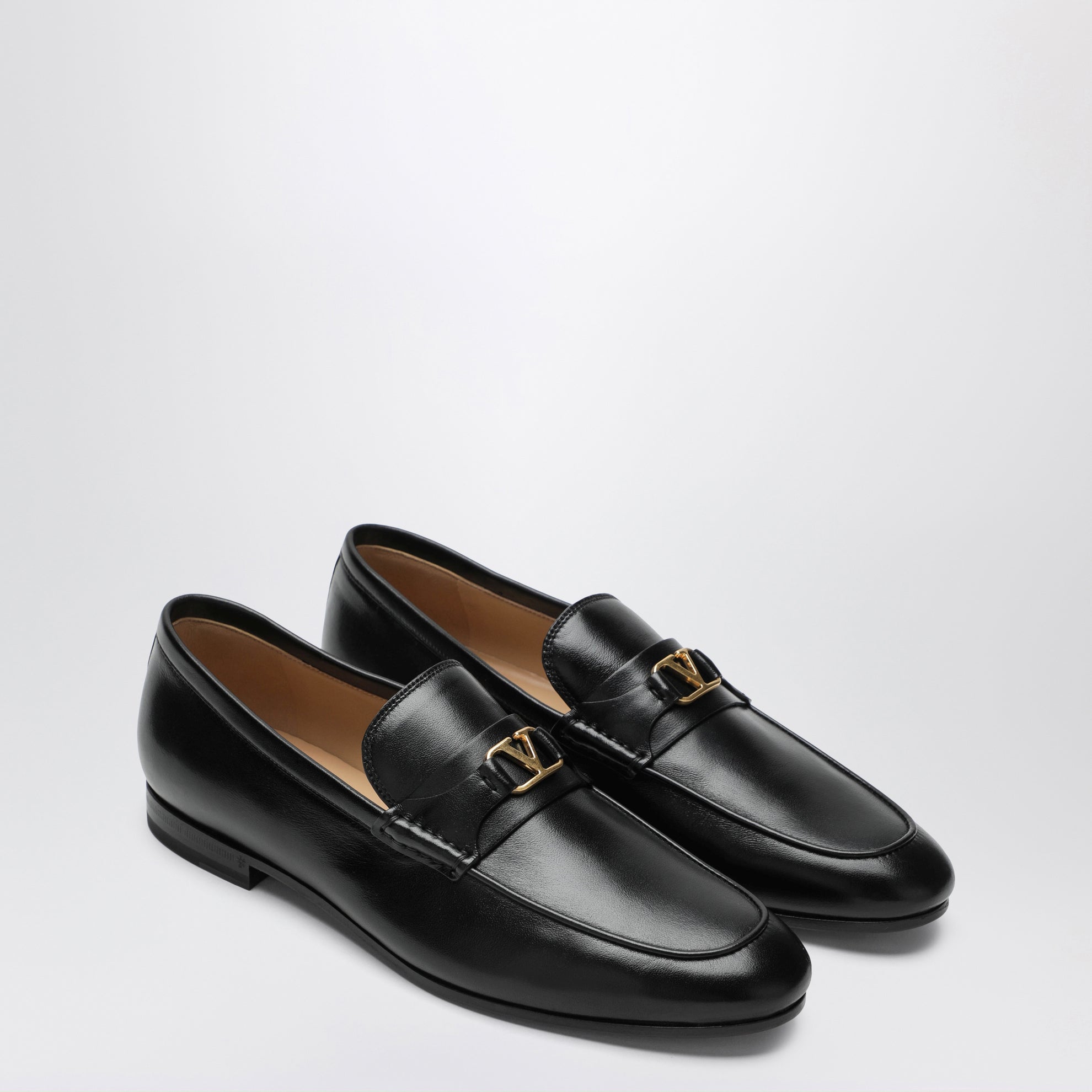 Mocassino VLogo Signature nero in nappa