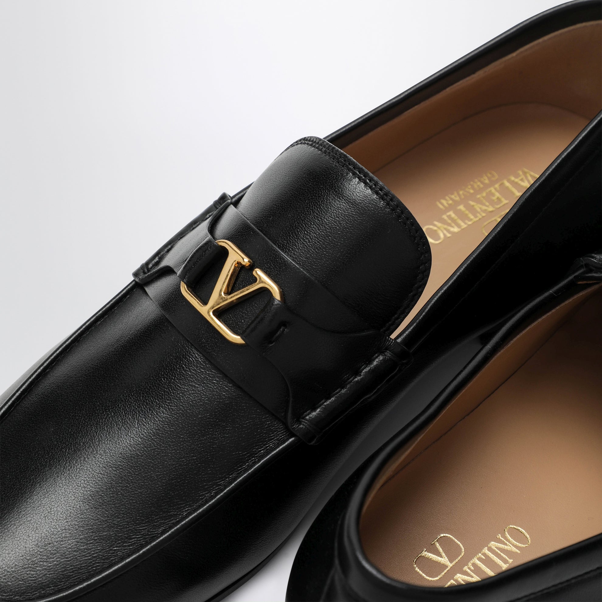 Mocassino VLogo Signature nero in nappa