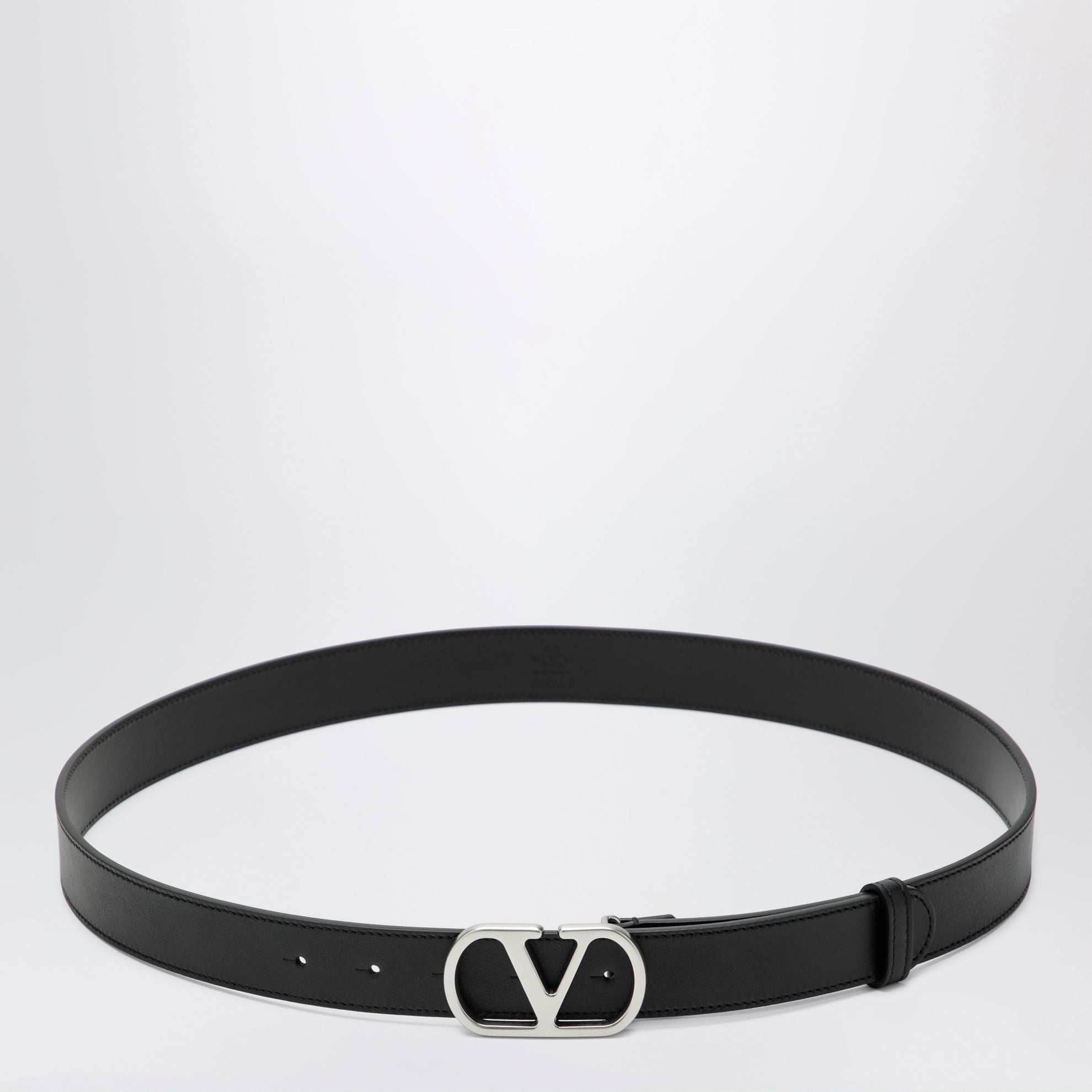 Schwarzer VLogo Signature Gürtel