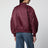 Leon zip-up bomber jacket in burgundy