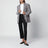 Single-breasted check blazer