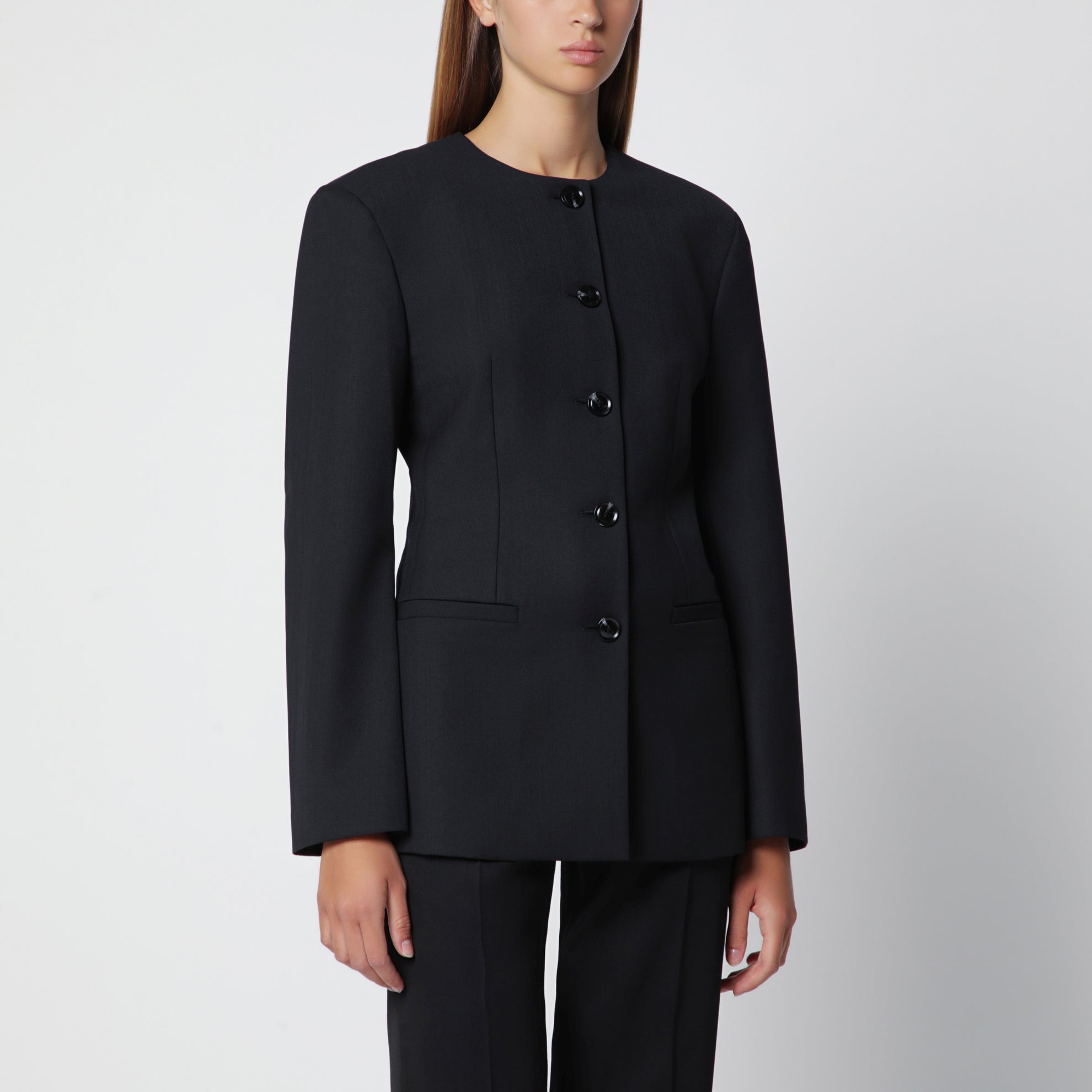 Black Huda jacket in a wool blend