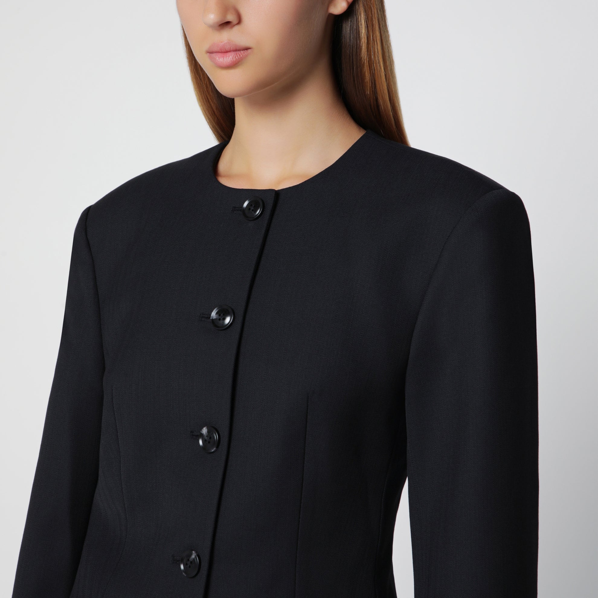 Black Huda jacket in a wool blend