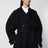 Pascale schwarzer Baumwoll-Maxi-Trenchcoat