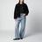 Black shearling-effect jacket