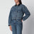 Giacca Yuma in denim blu slavato