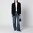 Blazer Quinn oversize in lana e cashmere nero