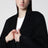 Blazer Quinn oversize in lana e cashmere nero