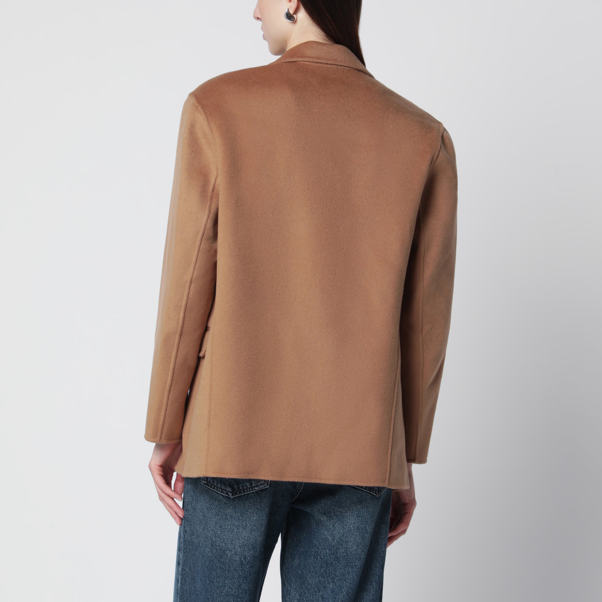 Quinn Blazer oversize aus Woll-Kaschmir in Camel
