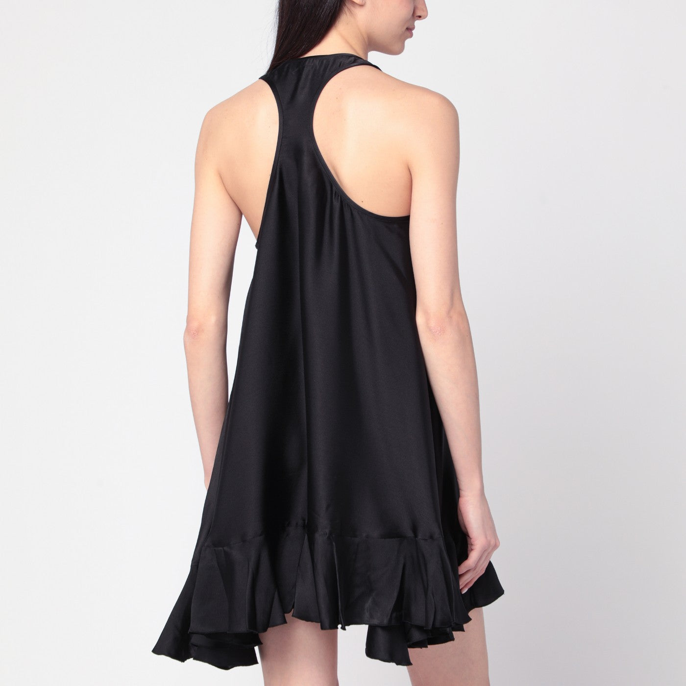 Abito Lilith nero in misto seta