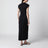 Alix black cotton-blend dress