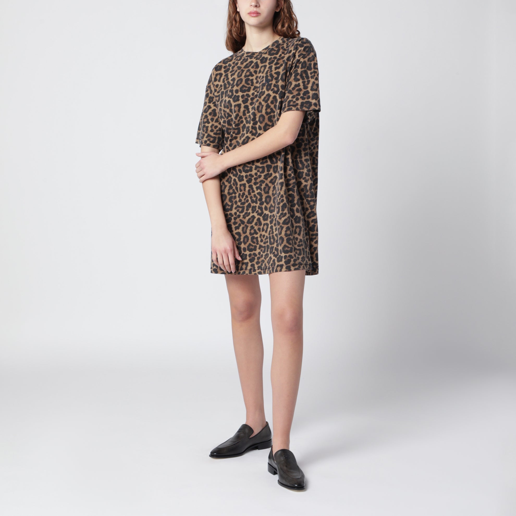anine bing beth mini dress ANINE BING Beth Mini Dress Palm