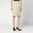 Beige buttoned pencil skirt