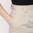 Beige buttoned pencil skirt