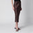 Gonna midi Bar in seta motivo leopardato