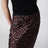 Gonna midi Bar in seta motivo leopardato