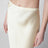 Bar midi skirt in butter-colored silk