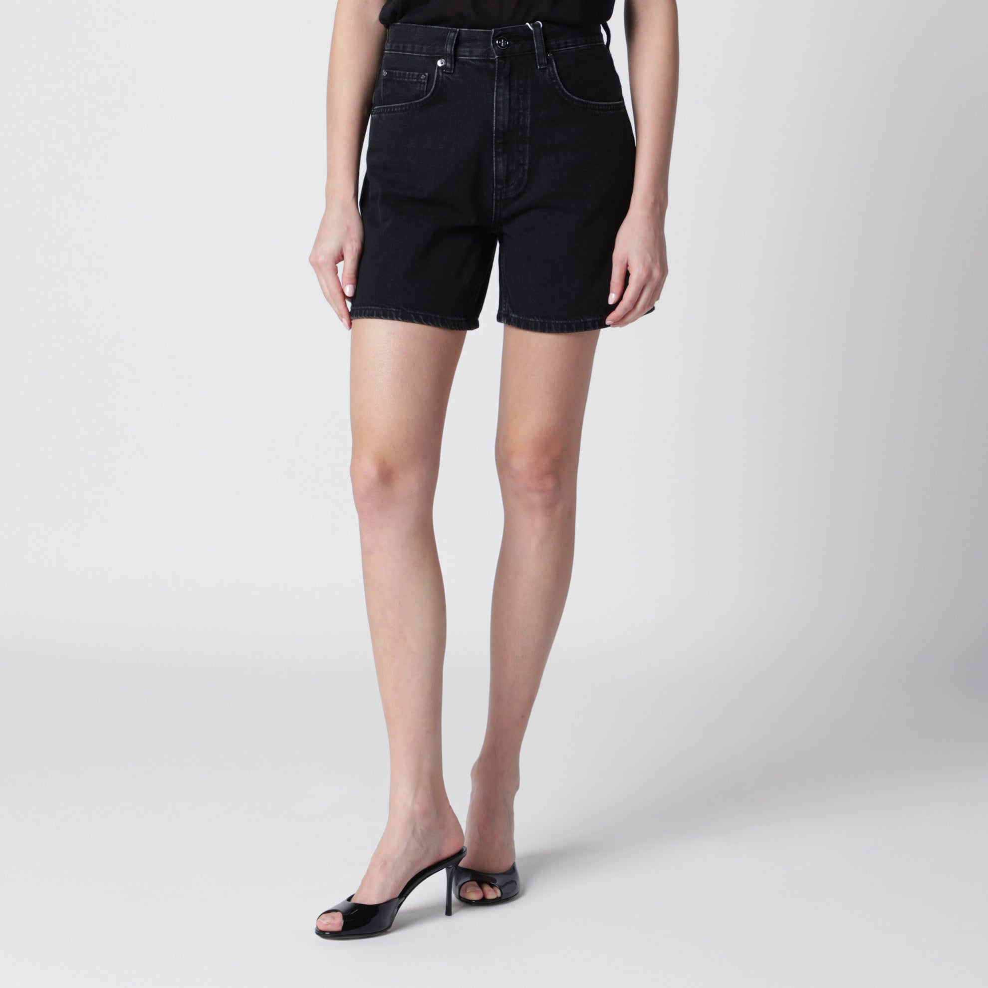 Shorts Delaney in denim Vintage black