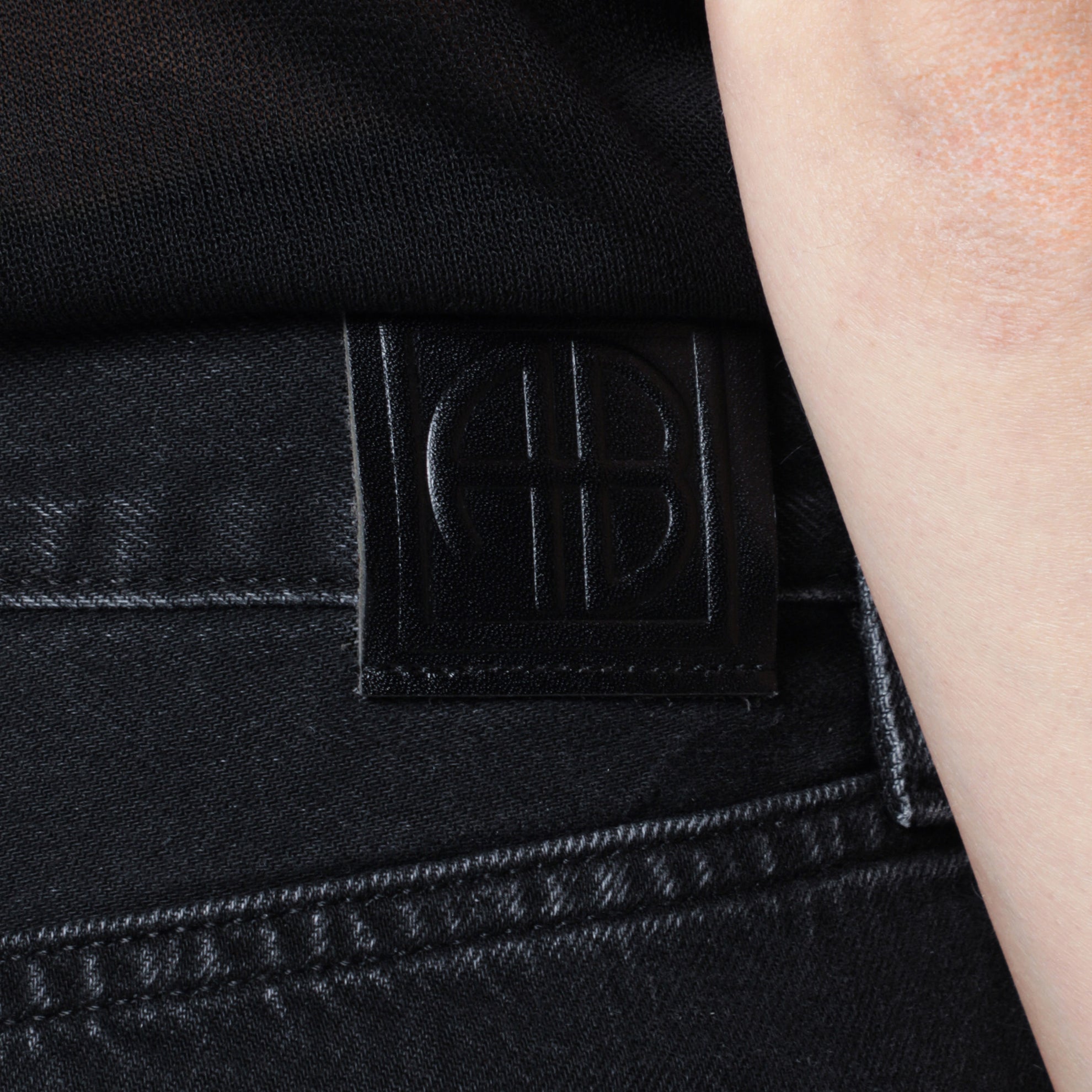 Shorts Delaney in denim Vintage black