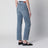High-rise jeans in light-wash cotton denim
