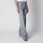 Jeans Hugh a vita alta in denim grigio chiaro