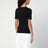 Black short-sleeved t-shirt