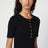Black short-sleeved t-shirt