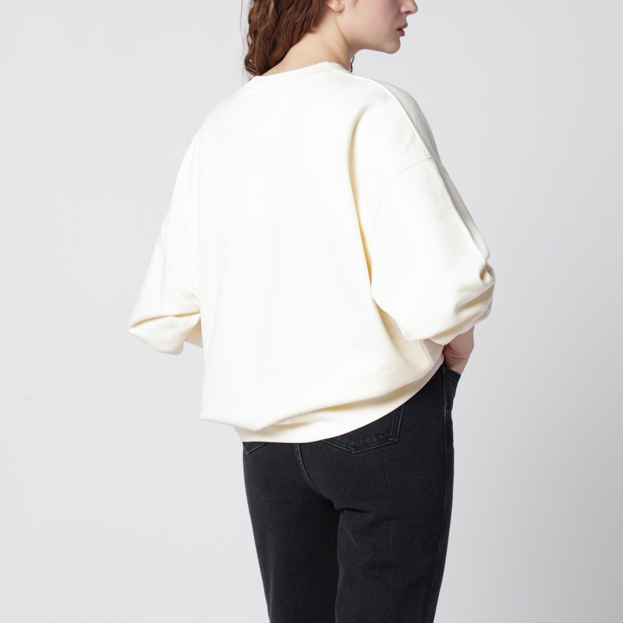 Miles Collegiate cream sweatshirt