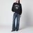 Felpa Miles in cotone nero vintage