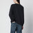 Felpa Miles in cotone nero vintage