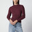 Burgunderroter Pullover aus Viskosemischung