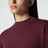 Burgunderroter Pullover aus Viskosemischung