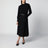 Black viscose-blend knit sweater