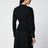 Black viscose-blend knit sweater