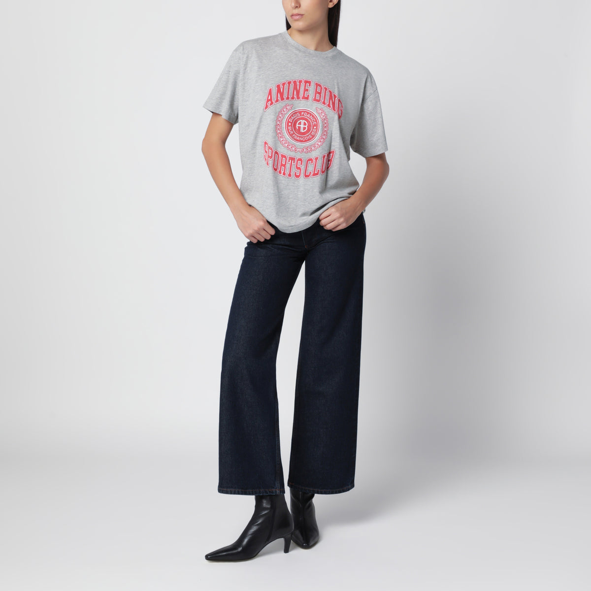 Cade Tee Collegiate Gray Cotton T-Shirt