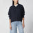 Navy cashmere polo sweater