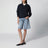 Navy cashmere polo sweater