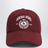 Burgunderrote Baseballkappe mit gesticktem Logo