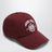 Burgunderrote Baseballkappe mit gesticktem Logo