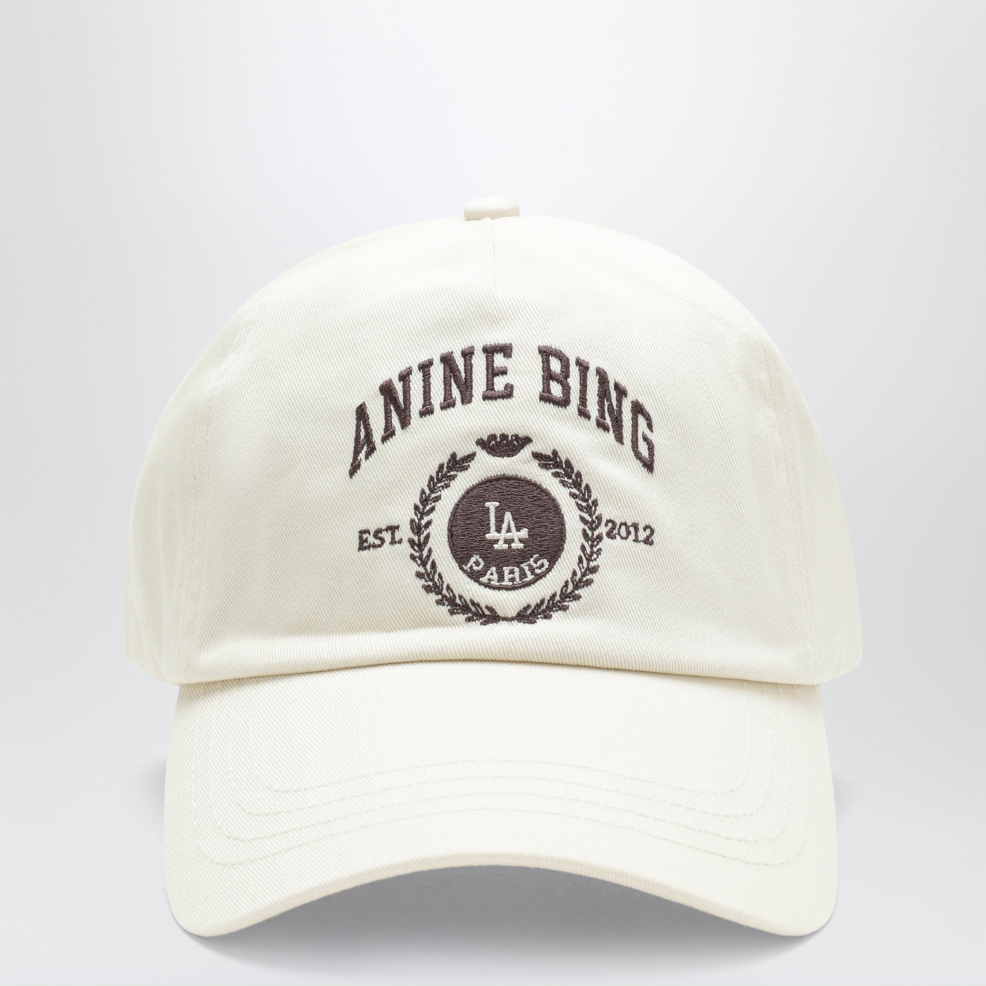 Cappello da baseball Jeremy color crema in cotone