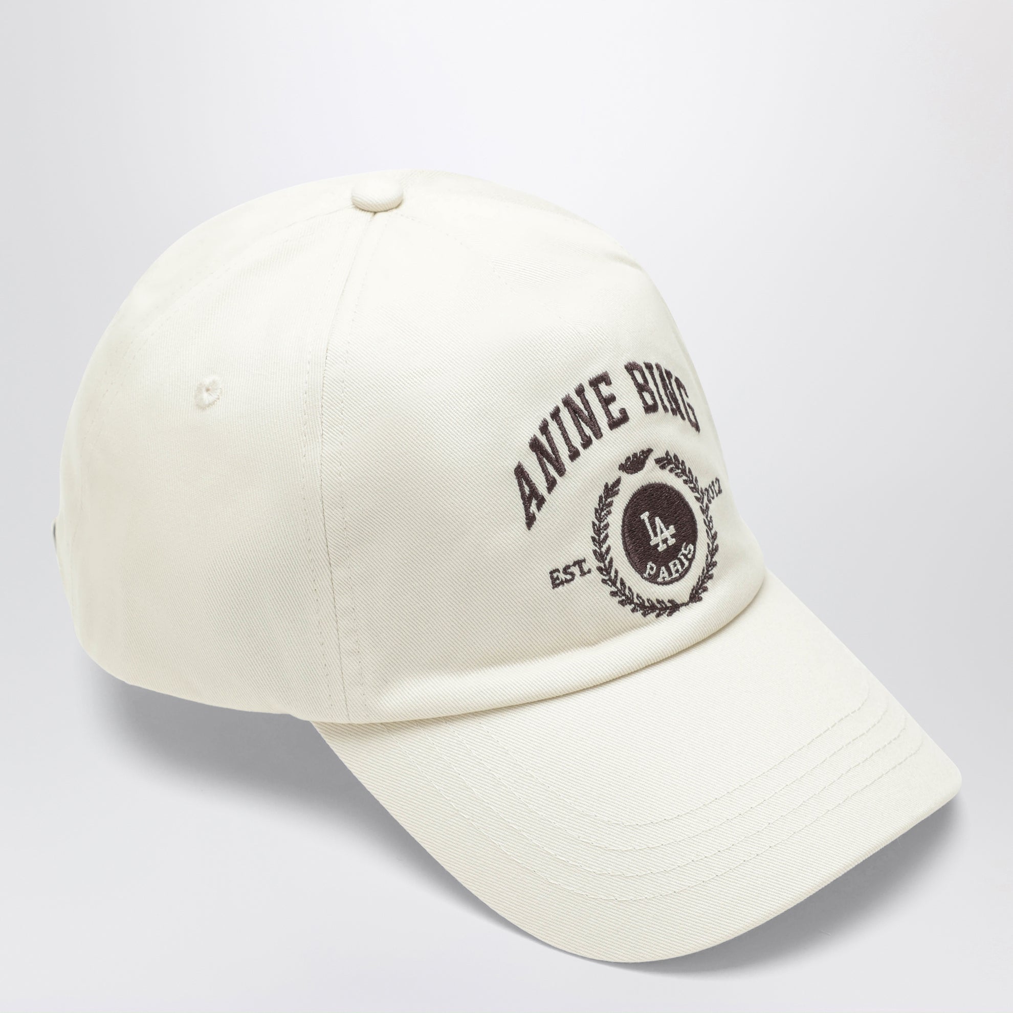 Cappello da baseball Jeremy color crema in cotone